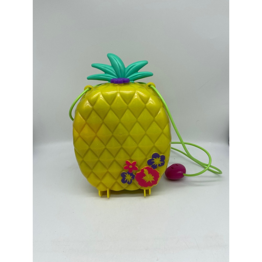 Mattel Polly Pocket Tropicool Pineapple Purse Yellow Safari Jungle Playset GKJ64